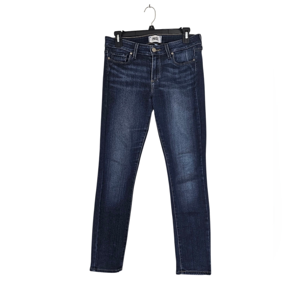 PAIGE Verdugo Ankle Mid Rise Skinny Blue Jeans 28‎ Preowned